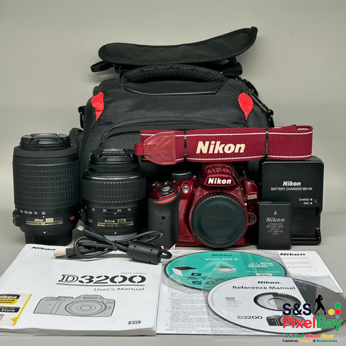 Nikon d3200 red - d3200, dslr