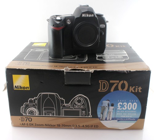 Boxed nikon d70 dslr camera - d70,