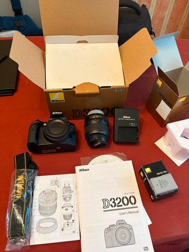 Nikon d3200 camera with - camera,