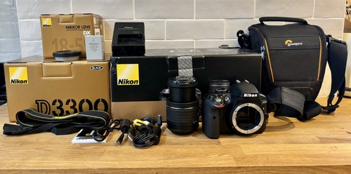 Nikon d3300 dslr 55mm lens - nikon,