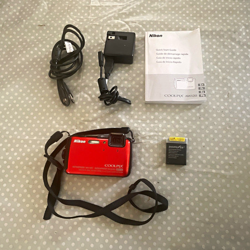 Nikon coolpix aw120 red - coolpix,